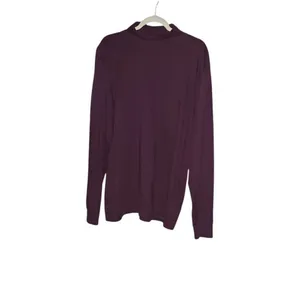 Lands' End Plum Purple Longsleeve cowlneck Shirt. Size XL thumbnail 3