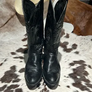 Vintage Real Leather Cowboy Boots Festival Rave‎ Burning Man B22 thumbnail 5