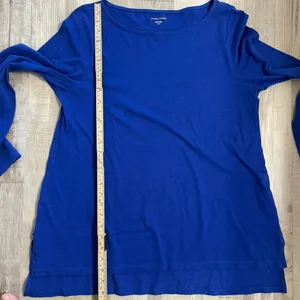 Eileen Fisher Fine Jersey Bateau Neck Tunic Size Medium thumbnail 6