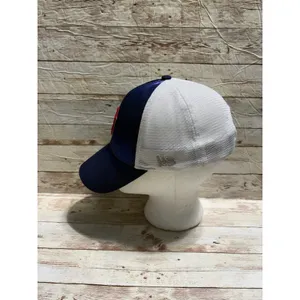 New Era Boston Red Sox Baseball Cap Hat Iridescent Snapback Adjustable Women's Blue thumbnail 4