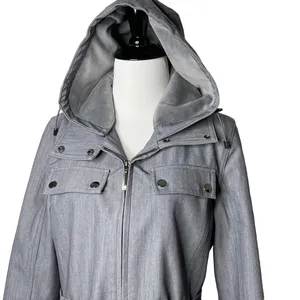 Metro by Kristen Blake Gray Trench Coat S thumbnail 4