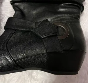Bare traps black slouchy knee high boots size 7.5 thumbnail 4