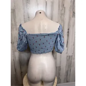 Blue crop top Blue Size M thumbnail 6