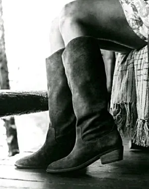 FRYE & CO Caden Stitch Suede Leather Knee High Tall Boots thumbnail 1