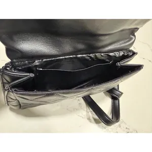 NEW Black Quilted Crossbody Bag OR Clutch Purse 10” thumbnail 4