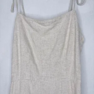 Abercrombie‎ & Fitch Cream Linen Blend Mini Dress thumbnail 5