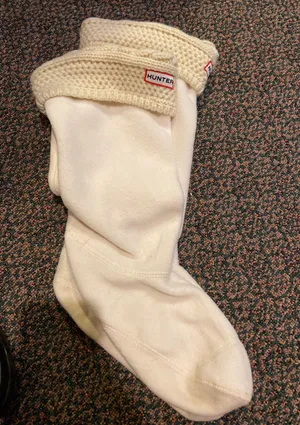 Hunter Boots Black  with Cable Knitted Tall Inserts thumbnail 6
