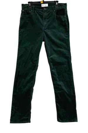 GAP 14 34X32 Tall 90s Straight High Rise Corduroy Pants Essex Green Retro Preppy thumbnail 1