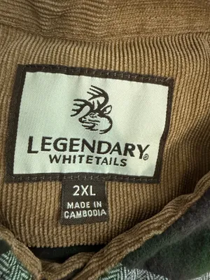 Legendary Whitetails Green and Black Plaid Flannel Button-Down Shirt thumbnail 6