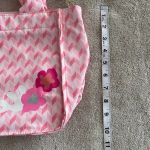Estée Lauder Pink Fabric Bag toiletries travel beach summer makeup cosmetics thumbnail 4