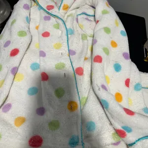 Colorful Polka Dot ladies Pajamas White thumbnail 3