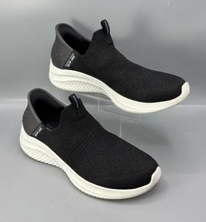 Skechers Ultra Flex 3.0 Smooth Step Shoes Womens 8.5 Black Comfort 149709-BLK thumbnail 1