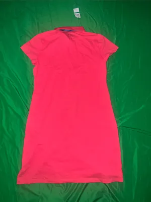 NWT Nautica Pink short-sleeve polo dress Size Large thumbnail 2