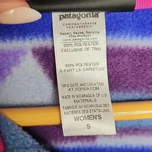 Patagonia Synchilla Guatemalan Tango Blue Purple Aztec Snap-T Pullover Small thumbnail 7