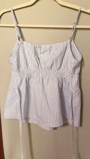 PacSun Striped baby doll top blue thumbnail 2