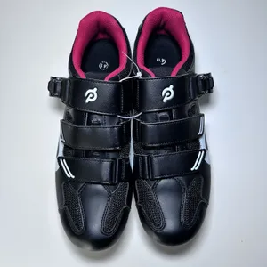 Peloton Cycling Shoes Unisex Size 41 Black Red Cleats Included Indoor Spin Bike thumbnail 5