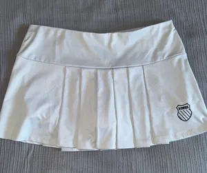 K-Swiss White Pleated Skater Tennis Skirt thumbnail 1