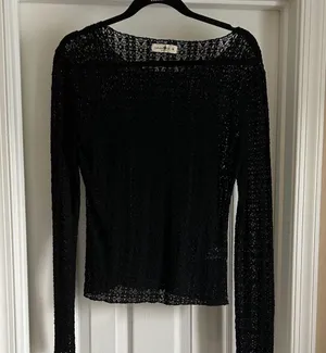 Natural Life Black Lace Layering Top Women Medium thumbnail 3