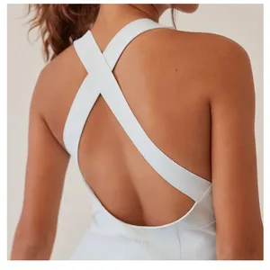 Outdoor Voices Cross Back Dress Size Small Built Shorts Off White Tennis Workout thumbnail 9