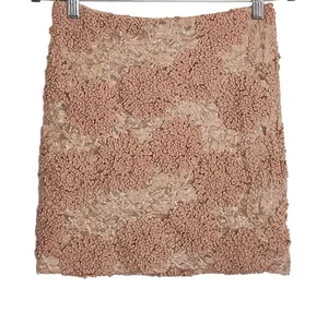 Francesca's Blush Pink Sequin Textured Mini Skirt Size Medium thumbnail 1