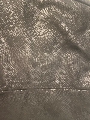 Snakeskin Print Shorts Black Size M thumbnail 5