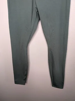 Pact Womens Organic Cotton Green Full-Length Leggings Size XL thumbnail 3