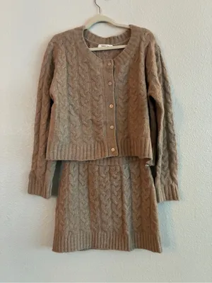 Alicia Cable Sweater Set by Mustard Seed thumbnail 2