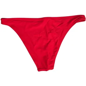 Aerie Red OG Cheeky Bikini Bottom Womens Medium NWT Solid‎ Low Rise Swimwear thumbnail 2