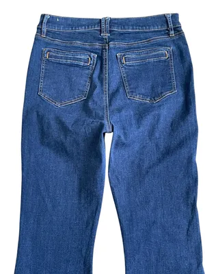 Loft The Slim Flare Jeans Women’s Size 30/10 Super High Rise Boho Festival thumbnail 5