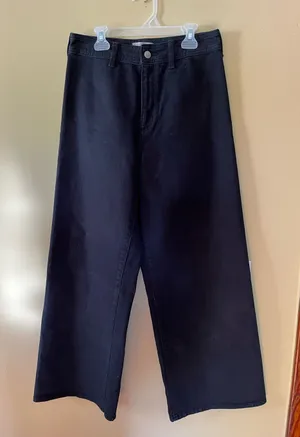 Universal Threads Wide Leg Ankle Black Jeans thumbnail 1