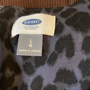 Old Navy || Black/leopard print dress thumbnail 4