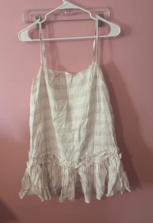Striped dress White Size L thumbnail 1