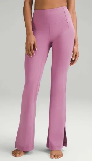 Lululemon Groove Super-high-rise Flared Pant Split Hem in Velvet Dust thumbnail 1