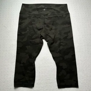 Lululemon Align High Rise Crop 21” Leggings Size 18 Heritage 365 Camo Green thumbnail 2