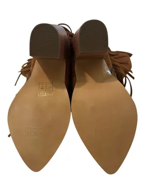 DINGO Crazy Train Fringe Embroidered Snip Toe Cowboy Booties Camel,Size 9.5 NWOT thumbnail 9