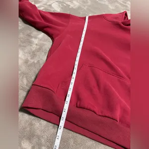TRENDY QUEEN Viral Soft Red Pullover Hoodie Sweatshirt Women’s Sz M EUC thumbnail 6