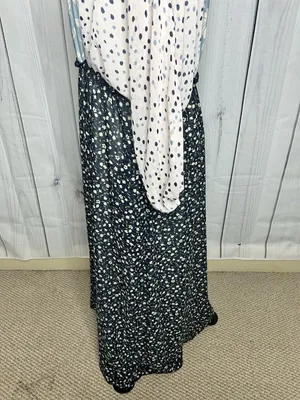 Piper & Scoot Maxi Dress Multi Pattern Boho Cottagecore Sz Large thumbnail 8