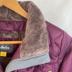Cabelas Purple Zip Up Long Sleeve Down Filled Jacket M thumbnail 6