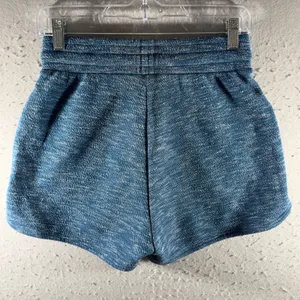 3140 | Kyodan Marled Knit Drawstring Lounge Shorts Blue Women Large thumbnail 2