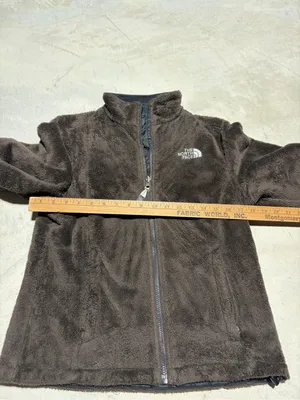 The North Face Dark Brown Plush Full-Zip Fleece Jacket small thumbnail 4