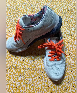 ASICS running shoes, fun colors, great support in shoes, gently worn, size 10 thumbnail 1
