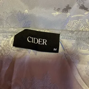 Cider Silver Satin Floral Mini Dress Lace Trim Slip Dress Spaghetti Strap thumbnail 2