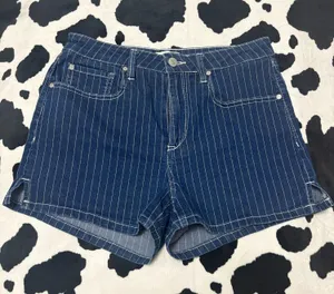 Women’s Shyanne Striped Jean Shorts thumbnail 1