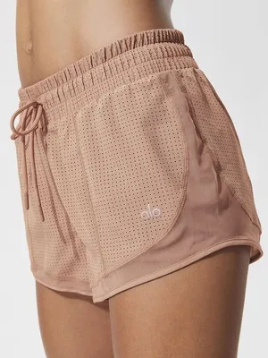 ALO Yoga Women’s Frame Runner Shorts Pull On 2” in Henna S thumbnail 2