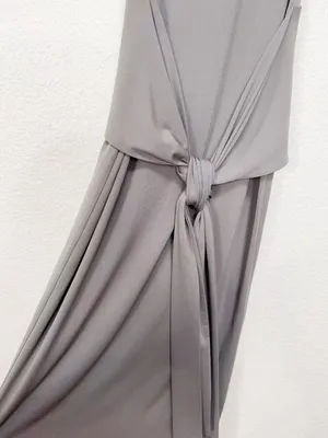 NIA Victoria Soft Silhouette Maxi Dress Grey Size Small thumbnail 8