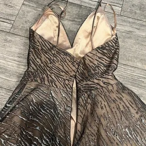 Jovani Womens Dress Size 00 Prom Sweet 16 Evening Dress Cocktail V‎ Neck thumbnail 2