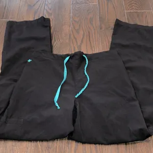 MED COUTURE nurses scrub pants in black color size small thumbnail 2