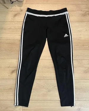 Adidas Black Sweatpants with White Accents thumbnail 1