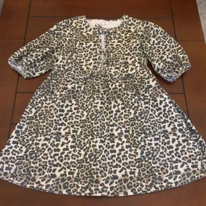 Bohme Tori Peplum mini dress in leopard small thumbnail 1