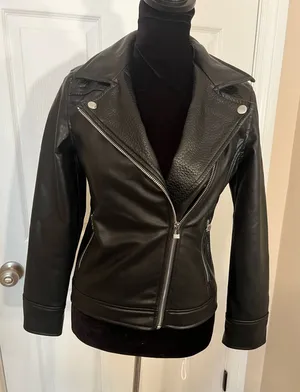 Art Class Girls faux leather biker jacket thumbnail 1